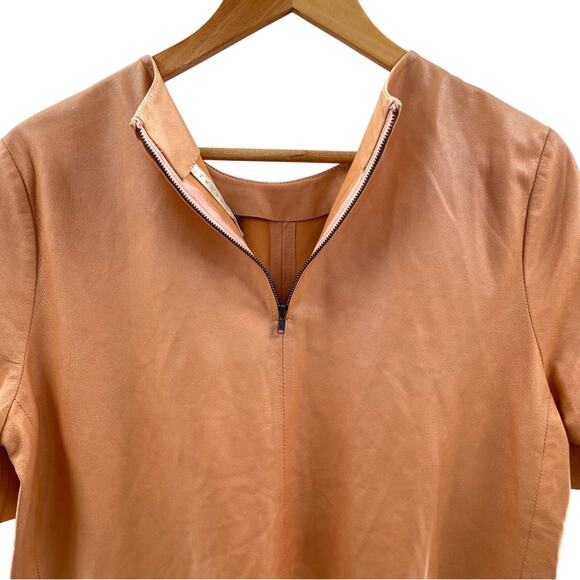 Truth and Pride Lightweight Leather T-Shirt Style Shirt Size Large Neutral Color - Picture 3 of 9